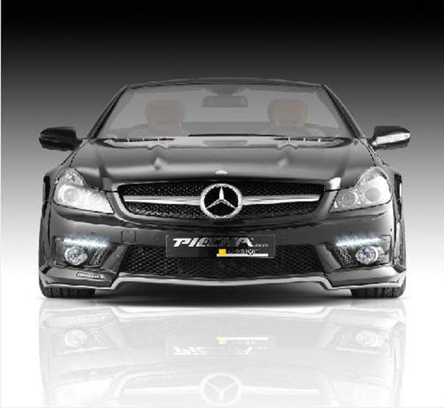 PIECHA front lip spoiler for AMG SL63/65 front bumper, priomed
